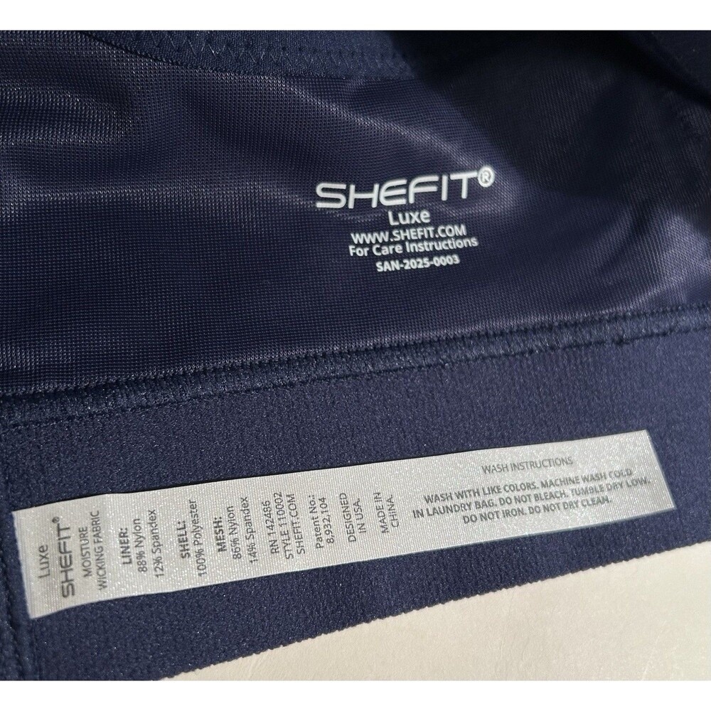 Shefit Ultimate Sports Bra High Impact Size LUXE / LARGE Bold Navy Blue NWT - Picture 10 of 10
